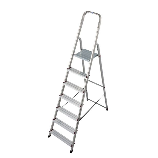 PROSTOSTOJEČA LESTEV KRAUSE CORDA 7 STOPNIČNA 2.05M - DELOVNA VIŠINA 3.4M