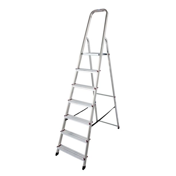 PROSTOSTOJEČA LESTEV KRAUSE CORDA 7 STOPNIČNA 2.05M - DELOVNA VIŠINA 3.4M