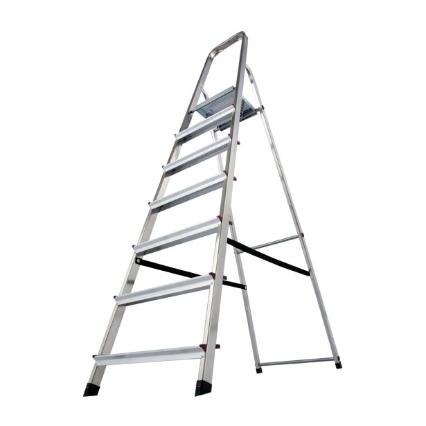 PROSTOSTOJEČA LESTEV KRAUSE CORDA 7 STOPNIČNA 2.05M - DELOVNA VIŠINA 3.4M