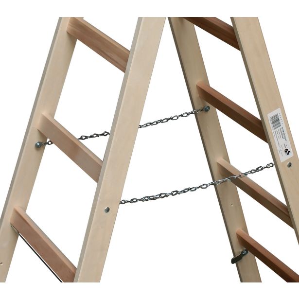 PROSTOSTOJEČA LESTEV KRAUSE 7 STOPNIČNA LESENA