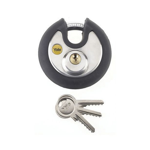 OBEŠANKA 70MM YALE MAXIMUM SECURITY, ODPORNOST PROTI KOROZIJI, 1 KOS Z 3 KLJUČI, EN 12320:2012 - VARNOSTNI RAZRED 3