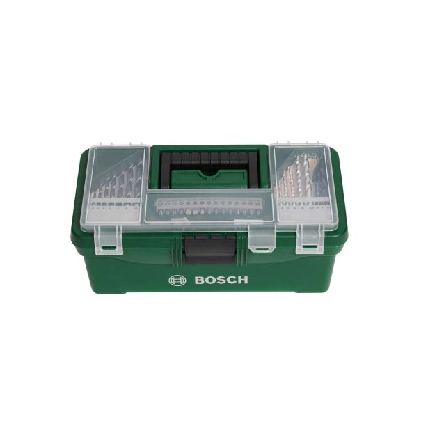 GARNITURA ORODJA BOSCH 73-DELNI SET ORODJA IN PRIBORA DIY STARTER BOX