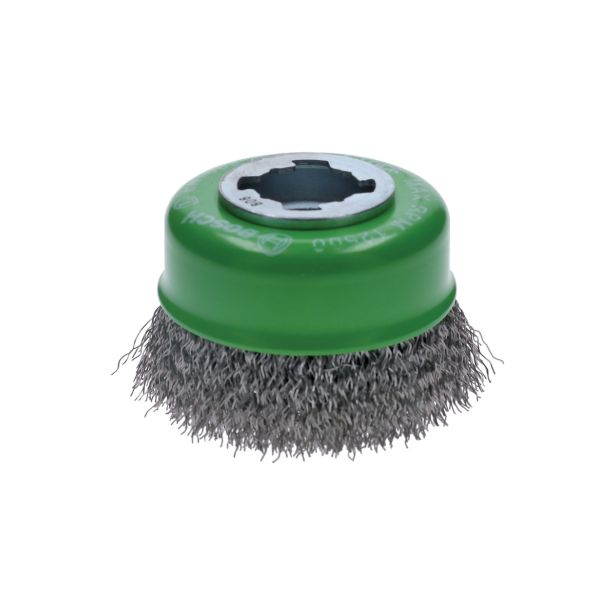 SKODELASTA ŽIČNA ŠČETKA BOSCH 75 MM NAVOJ M14 FE 0.30MM X-LOCK