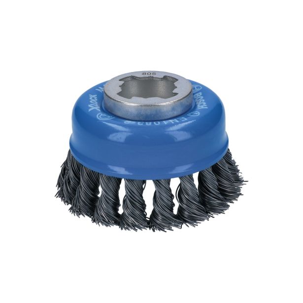 SKODELASTA ŽIČNA ŠČETKA BOSCH 75 MM NAVOJ M14 FE 0.50MM X-LOCK