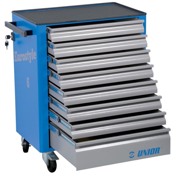 VOZIČEK ZA ORODJE UNIOR 770X440X895 MM 8 PREDALOV ART. 940E6