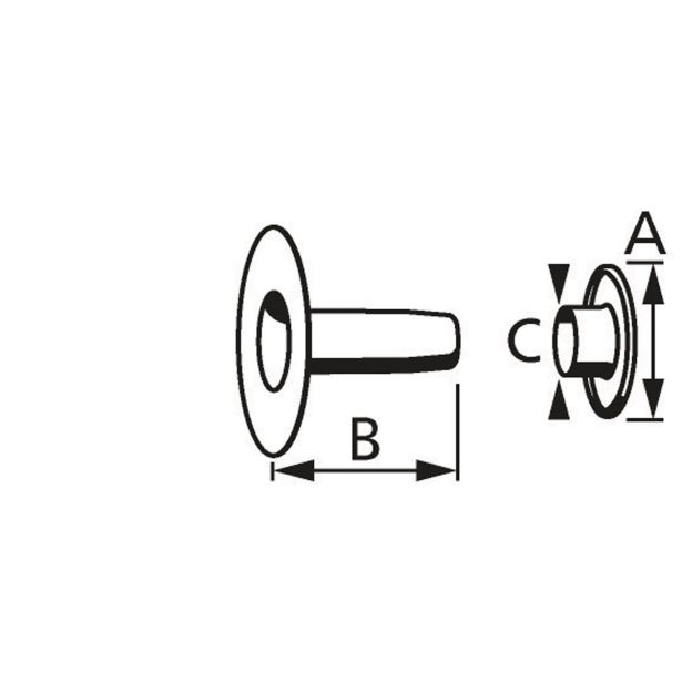 SLEPA KOVICA DIN 7337 7.0X7.0X3.8 NIKLJANA V ZAVITKU JE 15 KOS