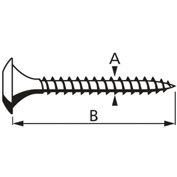 VIJAK ZA TEČAJE 7X50 T30 V ZAVITKU JE 25 KOS