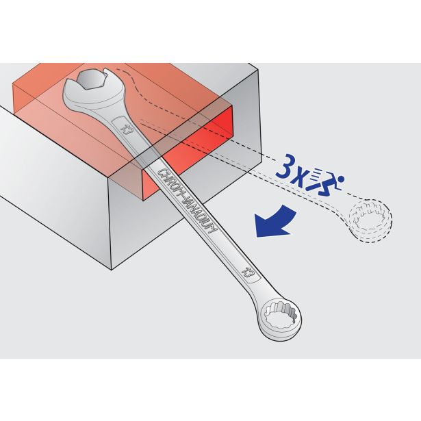 VILIČASTO OBROČNI KLJUČ IBEX UNIOR 8 MM ART. 129/1 (611762)