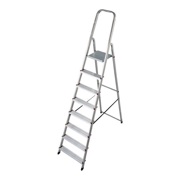 PROSTOSTOJEČA LESTEV KRAUSE CORDA 8 STOPNIČNA 2.25M - DELOVNA VIŠINA 3.65M
