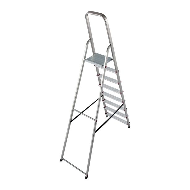 PROSTOSTOJEČA LESTEV KRAUSE CORDA 8 STOPNIČNA 2.25M - DELOVNA VIŠINA 3.65M