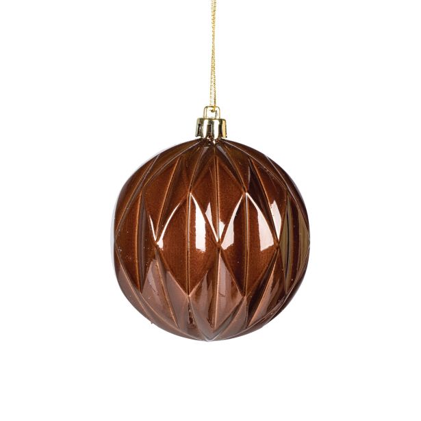 BUNKA IZ UMETNE MASE GLOSSTYLE 80 MM 9 KOS DEKORATIVNE MODRO/RJAVE/BELA