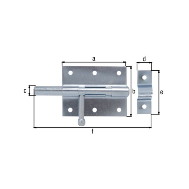 PREČNI ZAPAH ALBERTS 80X120 MM