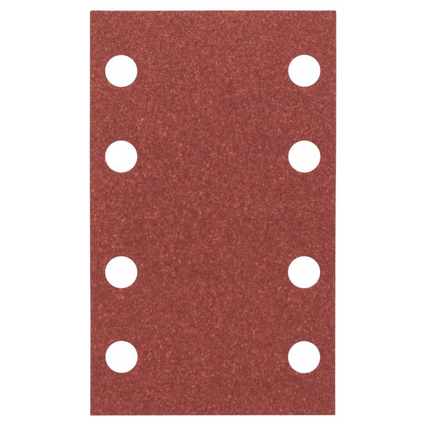 SAMOPRITDILNI BRUSNI LIST BOSCH 10-DELNI SET C430 RDEČ 80X133 MM P120 8 LUKENJ