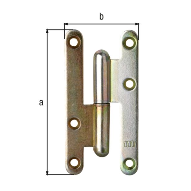 SNEMALNA SPONA ALBERTS 80X40 MM DESNA