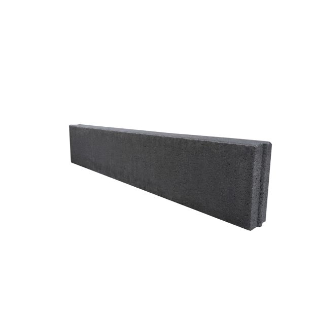 BETONSKI ROBNIK GOREC 8X100X20 CM RAVNI - ČRNI