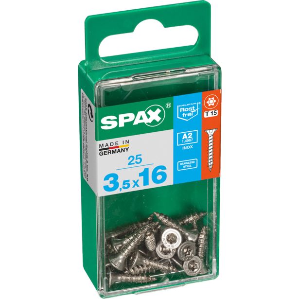 RF UNIVERZALNI VIJAK SPAX A2 TRX 3.5X16 V ZAVITKU 25 KOS
