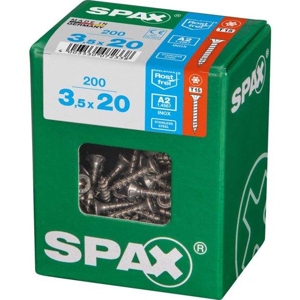 RF UNIVERZALNI VIJAK SPAX A2 TRX 3.5X20 ZAV=200KOS