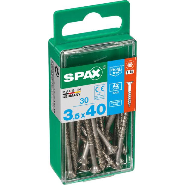 RF UNIVERZALNI VIJAK SPAX A2 TRX 3.5X40 V ZAVITKU 30 KOS