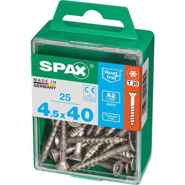 RF UNIVERZALNI VIJAK SPAX A2 TRX 4.5X40 V ZAVITKU 25 KOS