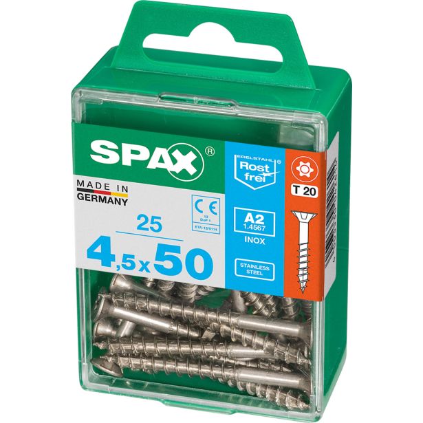 RF UNIVERZALNI VIJAK SPAX A2 TRX 4.5X50 V ZAVITKU 25 KOS