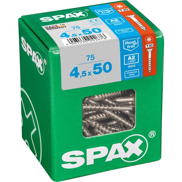 RF UNIVERZALNI VIJAK SPAX A2 TRX 4.5X50 V ZAVITKU 75 KOS