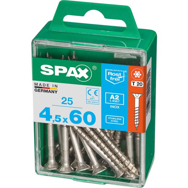 RF UNIVERZALNI VIJAK SPAX A2 TRX 4.5X60 V ZAVITKU 25 KOS