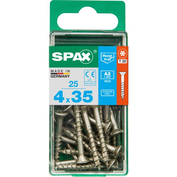 RF UNIVERZALNI VIJAK SPAX A2 TRX 4X35 V ZAVITKU 25 KOS