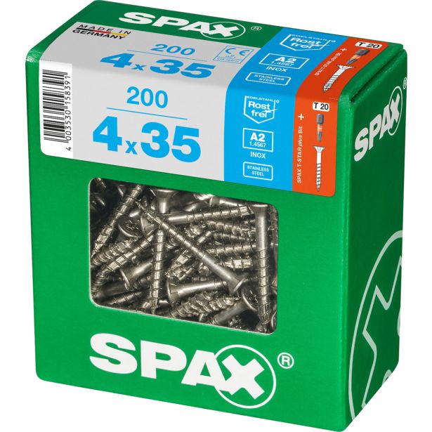 RF UNIVERZALNI VIJAK SPAX A2 TRX 4X35 ZAV=200KOS