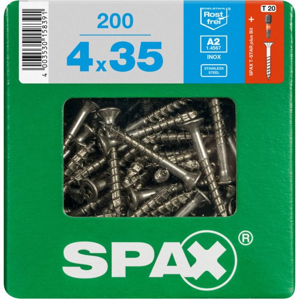 RF UNIVERZALNI VIJAK SPAX A2 TRX 4X35 ZAV=200KOS