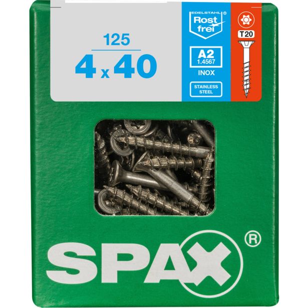 RF UNIVERZALNI VIJAK SPAX A2 TRX 4X40 ZAV=125KOS