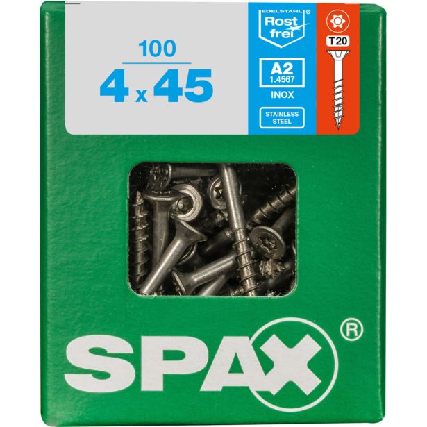 RF UNIVERZALNI VIJAK SPAX A2 TRX 4X45 V ZAVITKU 100 KOS