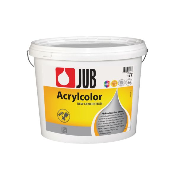 FASADNA BARVA JUB ACRYLCOLOR BELI 15 L 1001