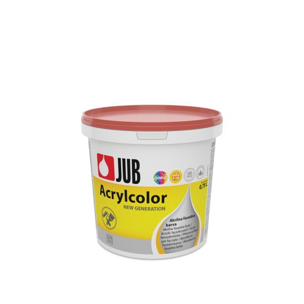 FASADNA BARVA JUB ACRYLCOLOR OKSIDNO RDEČ 0.75 L