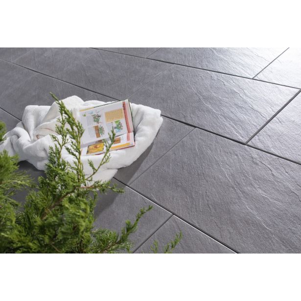 BETONSKA PLOŠČA ZOBEC ADRIA IMPREGNIRANA 40X80X4.2 CM SIVA