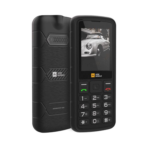 AGM ODPORNI TELEFON NA TIPKE M9 (4G) DS, IP68/IP69K/MIL-STD-810H, ČRN