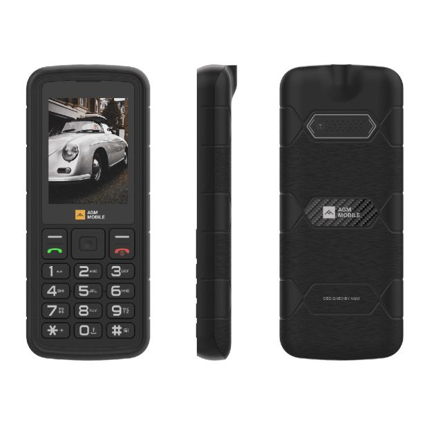 AGM ODPORNI TELEFON NA TIPKE M9 (4G) DS, IP68/IP69K/MIL-STD-810H, ČRN