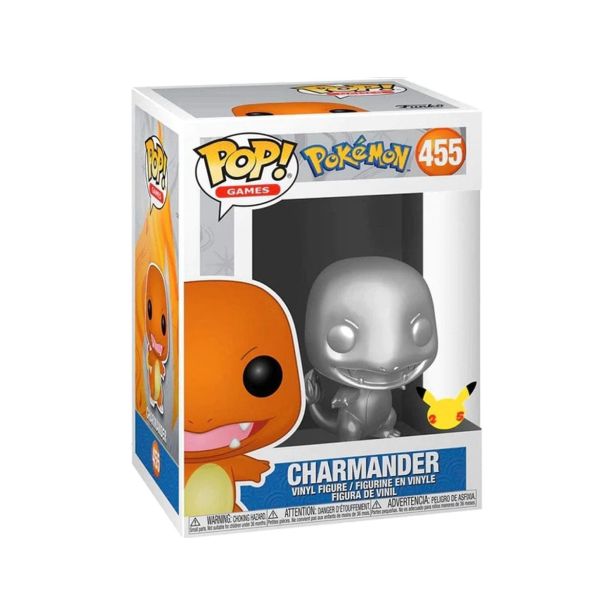 AKCIJSKA FIGURA FUNKO POP GAMES POKEMON CHARMANDER SILVER METALIC