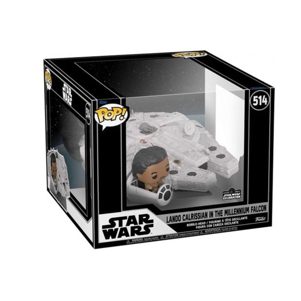 AKCIJSKA FIGURA FUNKO POP SUPER DLXE STAR WARS LANDO IN MILLENIUM FALCON