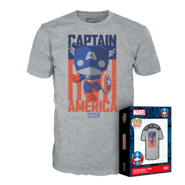 AKCIJSKA FIGURA FUNKO POP TEE MARVEL CAPTAIN AMERICA