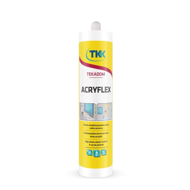 AKRILNA TESNILNA MASA TEKADOM ACRYFLEX BEL 300 ML
