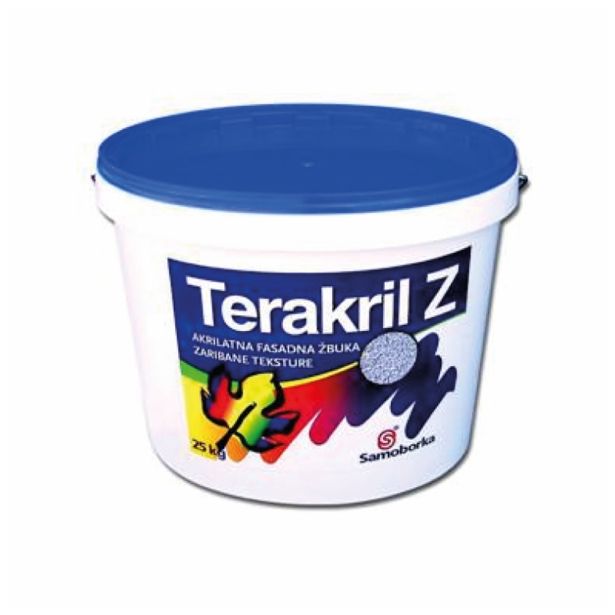 AKRILNI FASADNI OMET SAMOBORKA TERAKRIL Z 2MM 25KG 1-RAZRED