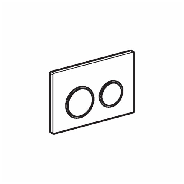 AKTIVIRNA TIPKA GEBERIT OMEGA 20 BELA-SIJAJ KROM-BELA