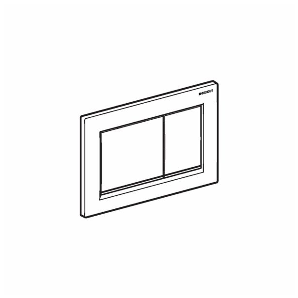 TIPKA, AKTIVIRNA GEBERIT OMEGA 30 ČRNA-SIJAJ KROM-ČRNA