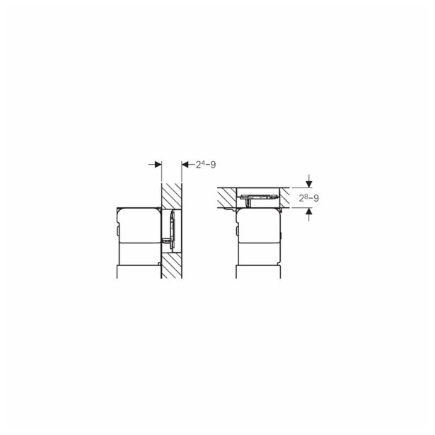 TIPKA, AKTIVIRNA GEBERIT OMEGA 60 BELO STEKLO