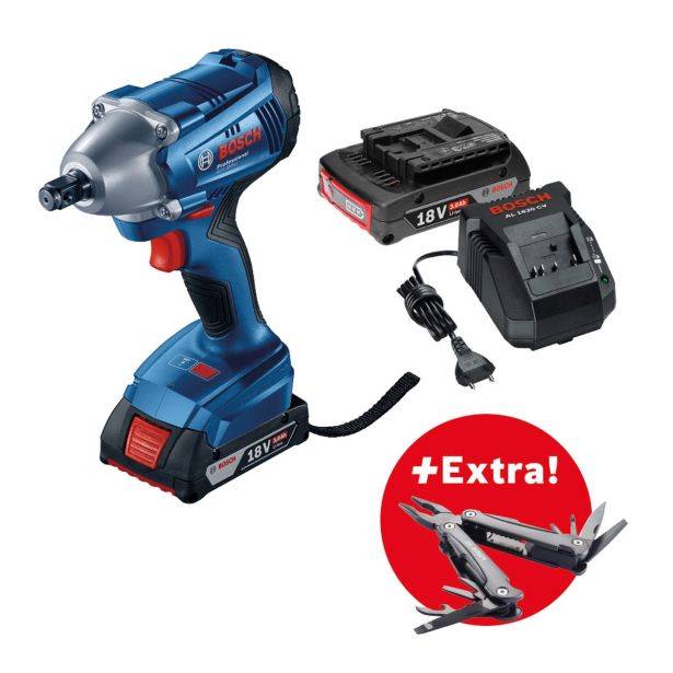 UDARNI VIJAČNIK BOSCH GDS 250-LI + VEČNAMENSKO ORODJE 'SWISS PEAK'