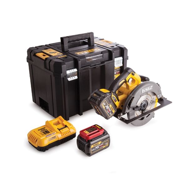 AKUMULATOR. KROŽNA ŽAGA DEWALT DCS 575 T2 XR FLEXVOLT KROŽNA