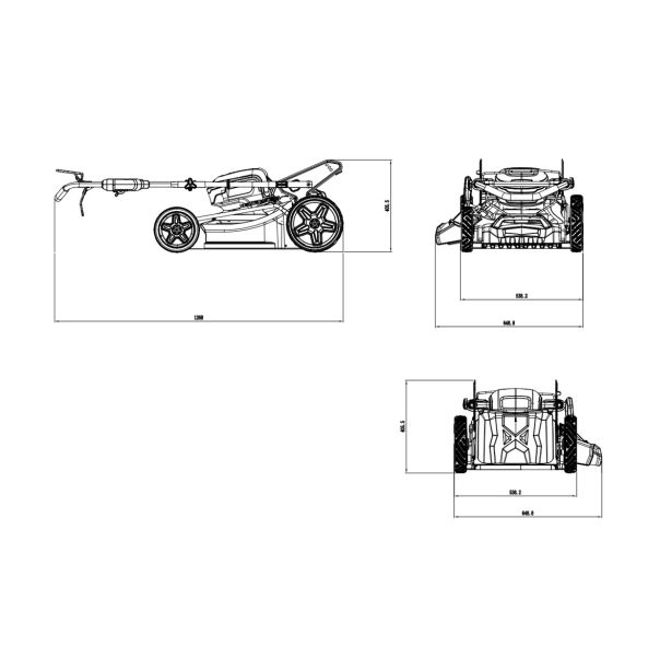 AKUMULATORSKA KOSILNICA KIACATU 40V 46CM Z 4AH BATERIJO IN POLNILNIKOM SAMOHODNA
