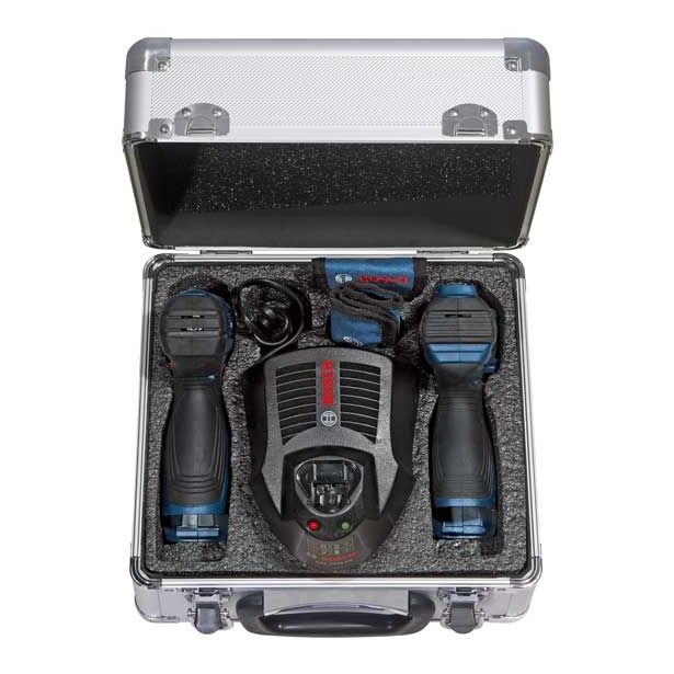 AKUMULATORSKI SET BOSCH GDR 120-LI + GSR 120-LI V ALU KOVČKU
