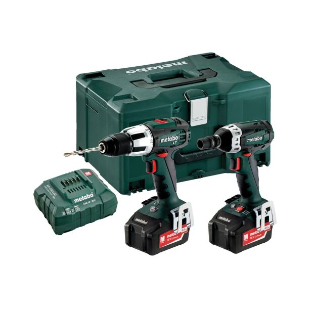 BATERIJSKI STROJI V KOMPLETU METABO COMBO SET 2.1.4 18 V (SB 18 LT + SSW 18 LTX 200)