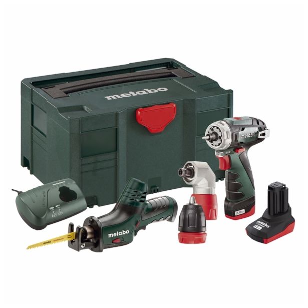 BATERIJSKI STROJI V KOMPLETU METABO COMBO SET 2.2 10.8 V QUICK PRO (BS QUICK + ASE)